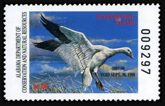 Alabama Waterfowl Stamp 1997