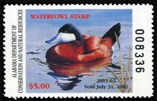 Alabama Waterfowl Stamp 2001