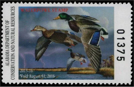 Alabama Waterfowl Stamp 2015