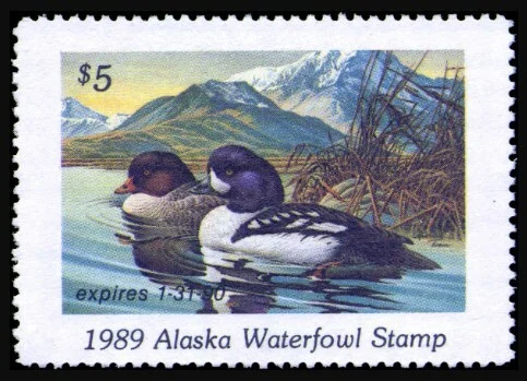 Alaska Waterfowl Stamp 1989