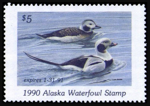 Alaska Waterfowl Stamp 1990