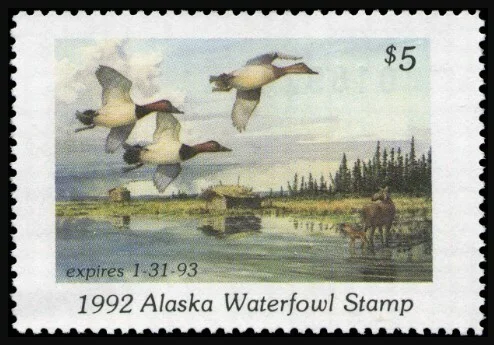 Alaska Waterfowl Stamp 1992