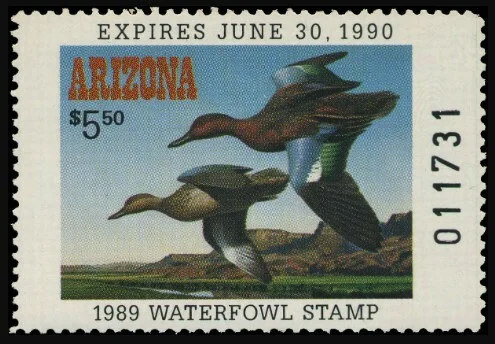1989 Arizona Waterfowl Stamp